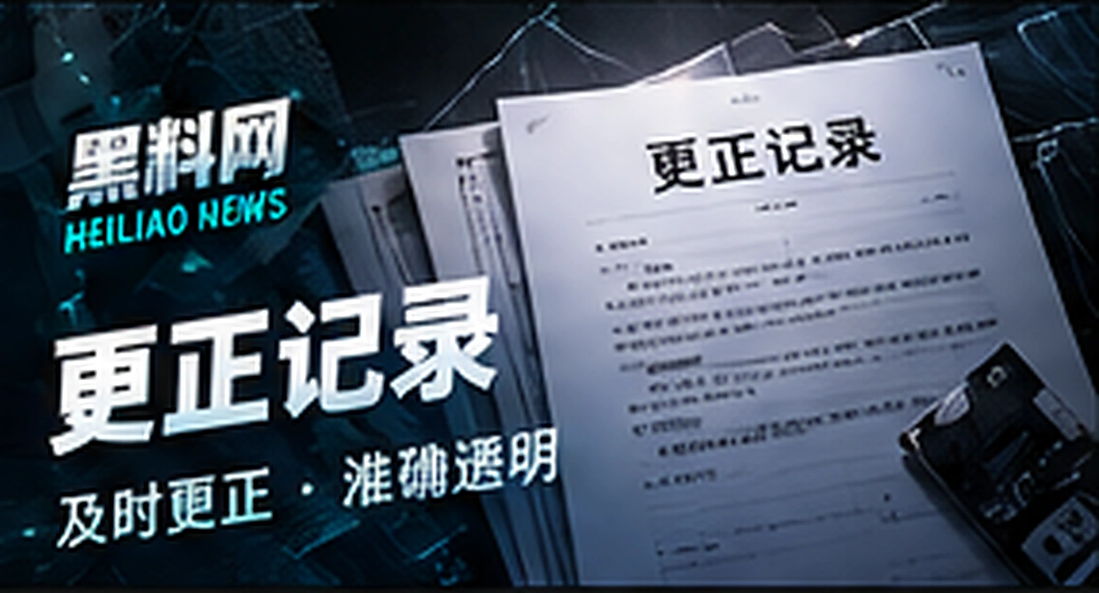 更正记录概念配图